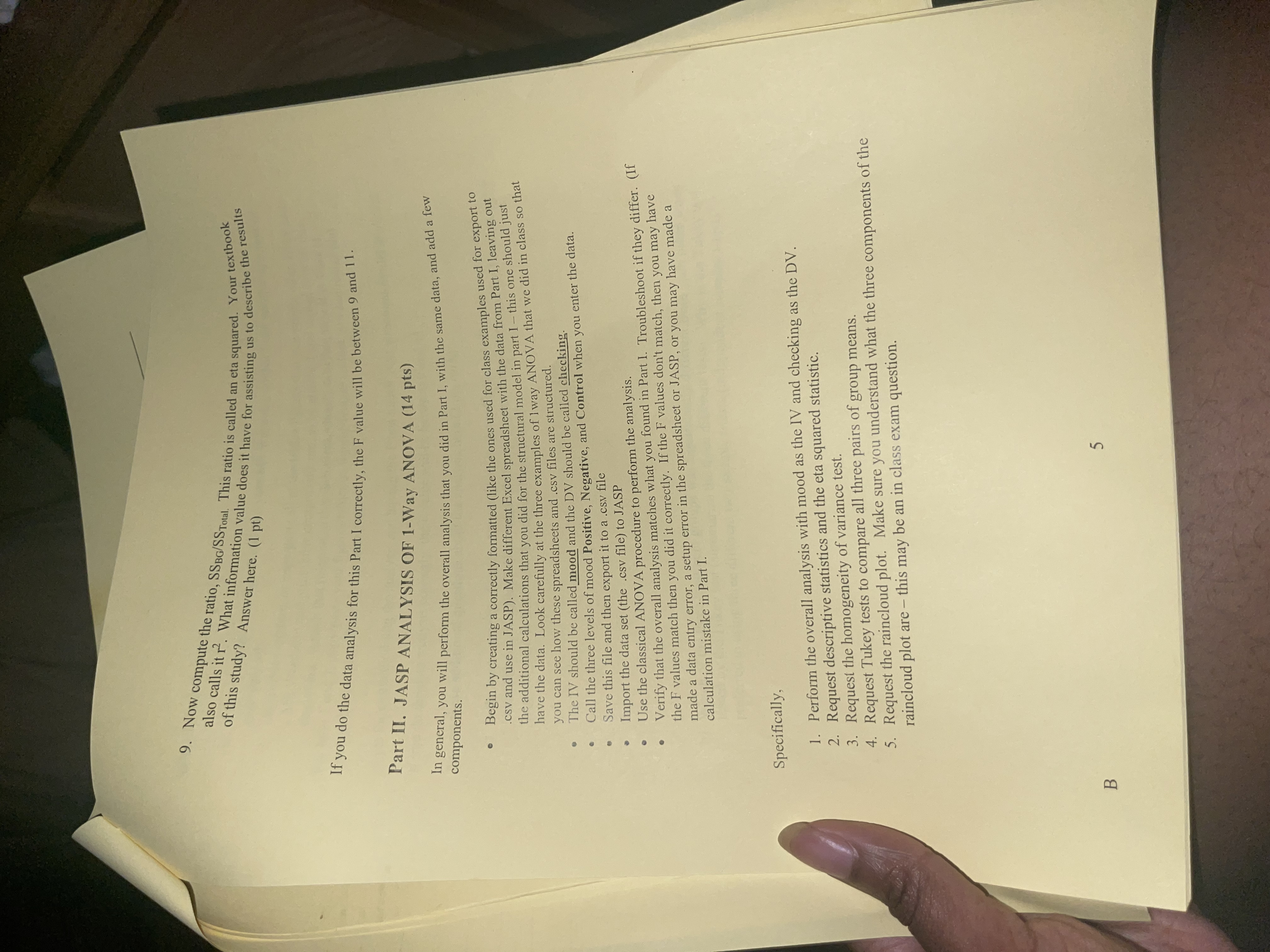 do the calculations correctly, the F value will be between 10 and