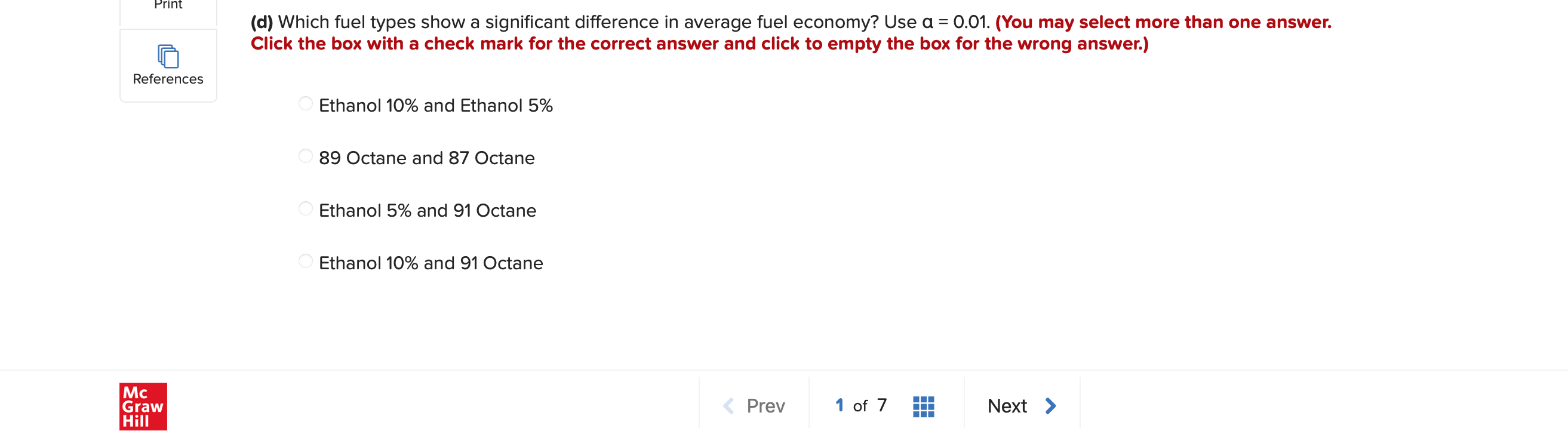One vehicle of each size is tested. Does this sample provide sufficient