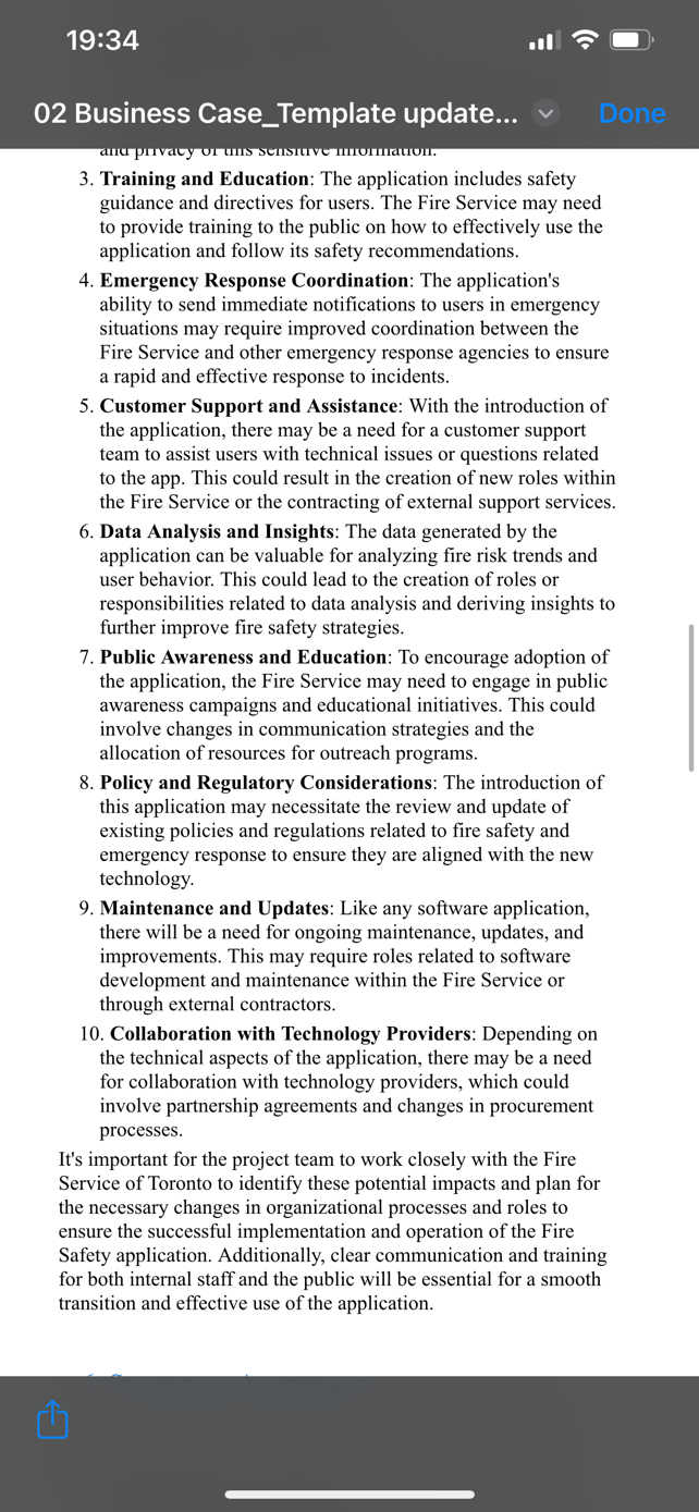 the project is approved?) Determining the projected cost of a project like