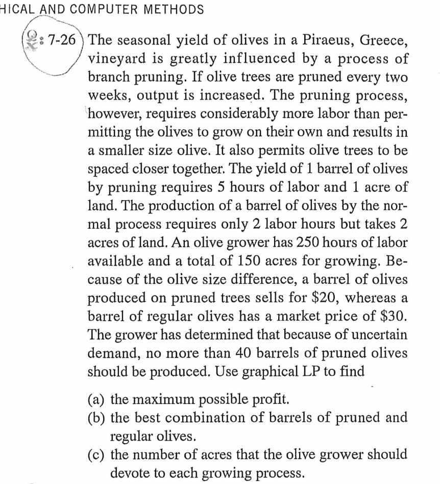 Chapter 7 Assignment Problems 1. 7.26 from end of the chapter. Use