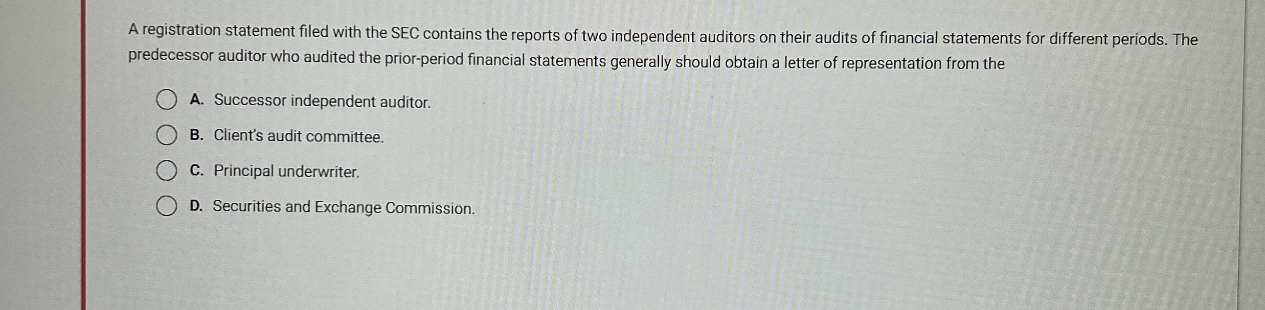  A registration statement filed with the SEC contains the reports of