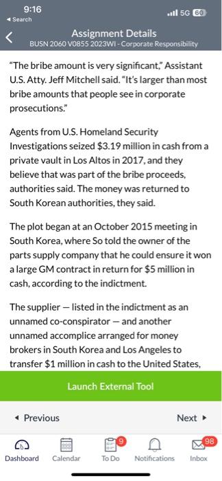 Brian So. 3. How can the unethical bribery and actions be eliminated