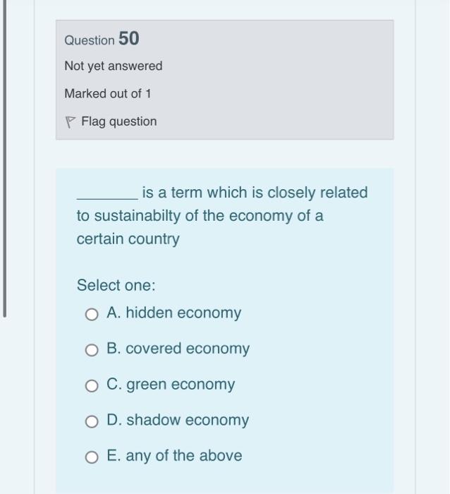 of the above Question 59 Not yet answered Marked out of 1