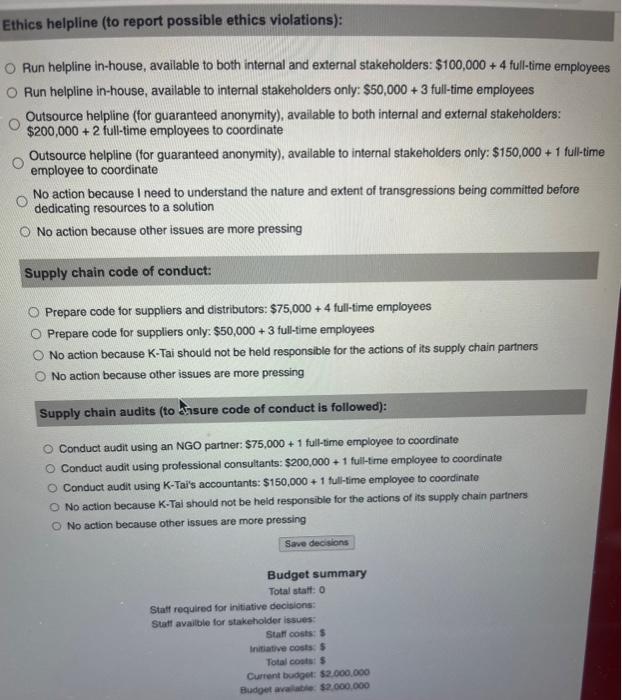 maintained year-on-year. While various stakeholder issues may cross the CREO's desk, it