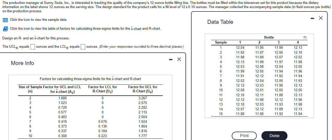 Click the icon to view the sample data. Data Table Click