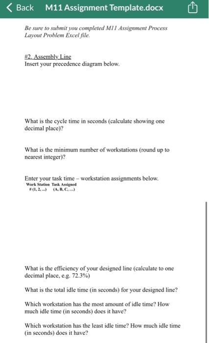 to be balanced has 12 tasks with precedence relationships. The task times