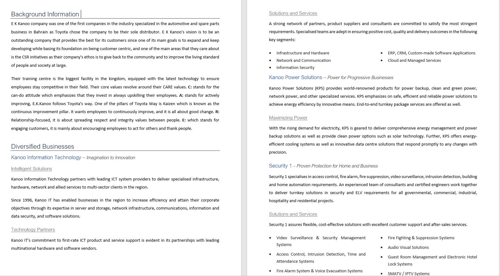 Intro was already requested before this ) BODY requirements : Learning &