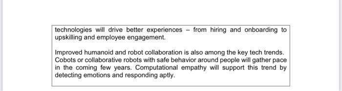 marks) Based on the article above, identify TEN (10) importance of Artificial