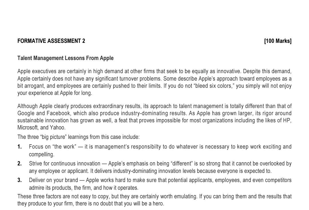 Talent Management Lessons From Apple Apple executives are certainly in high