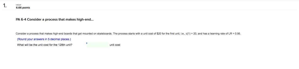  Consider a process that makes high-end boards that get mounted on
