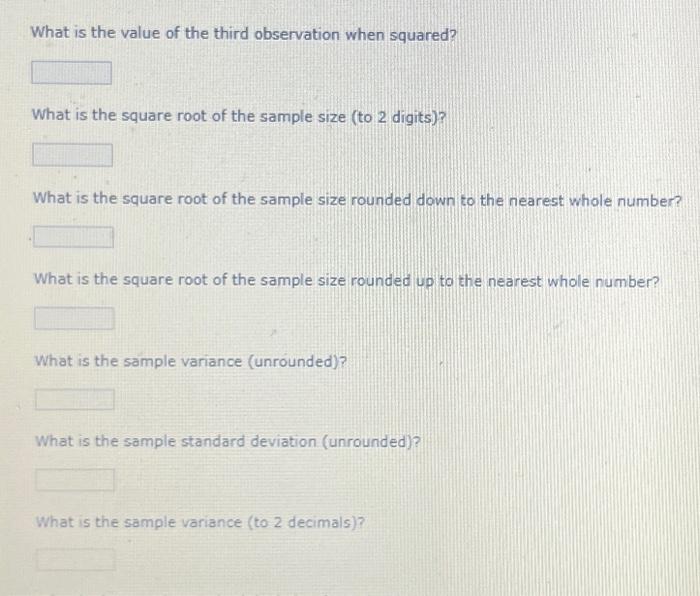 is the square root of the sample size (to 2 digits)? What