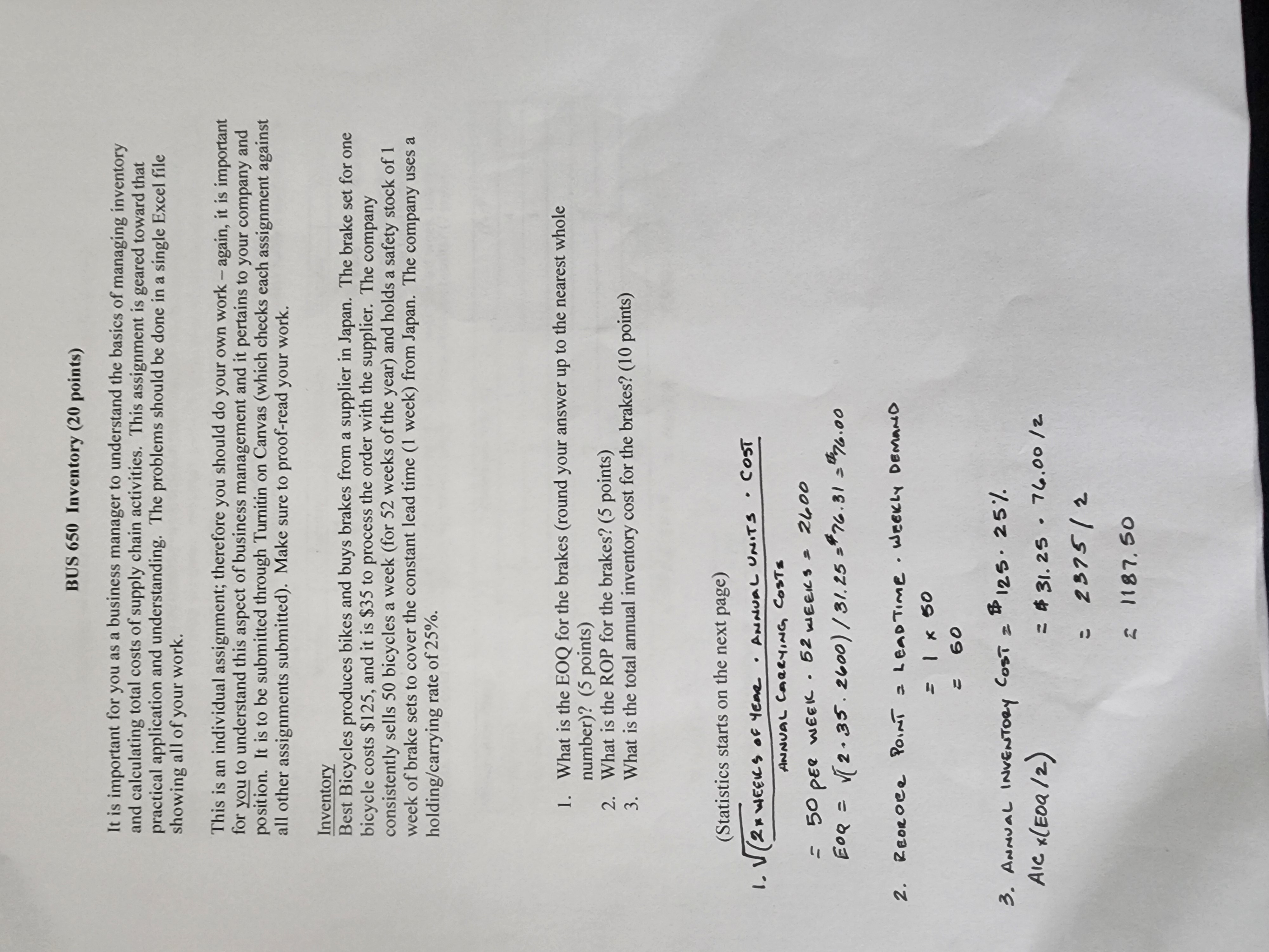 I attached 3 documents. Each problems needs to be calculated in an