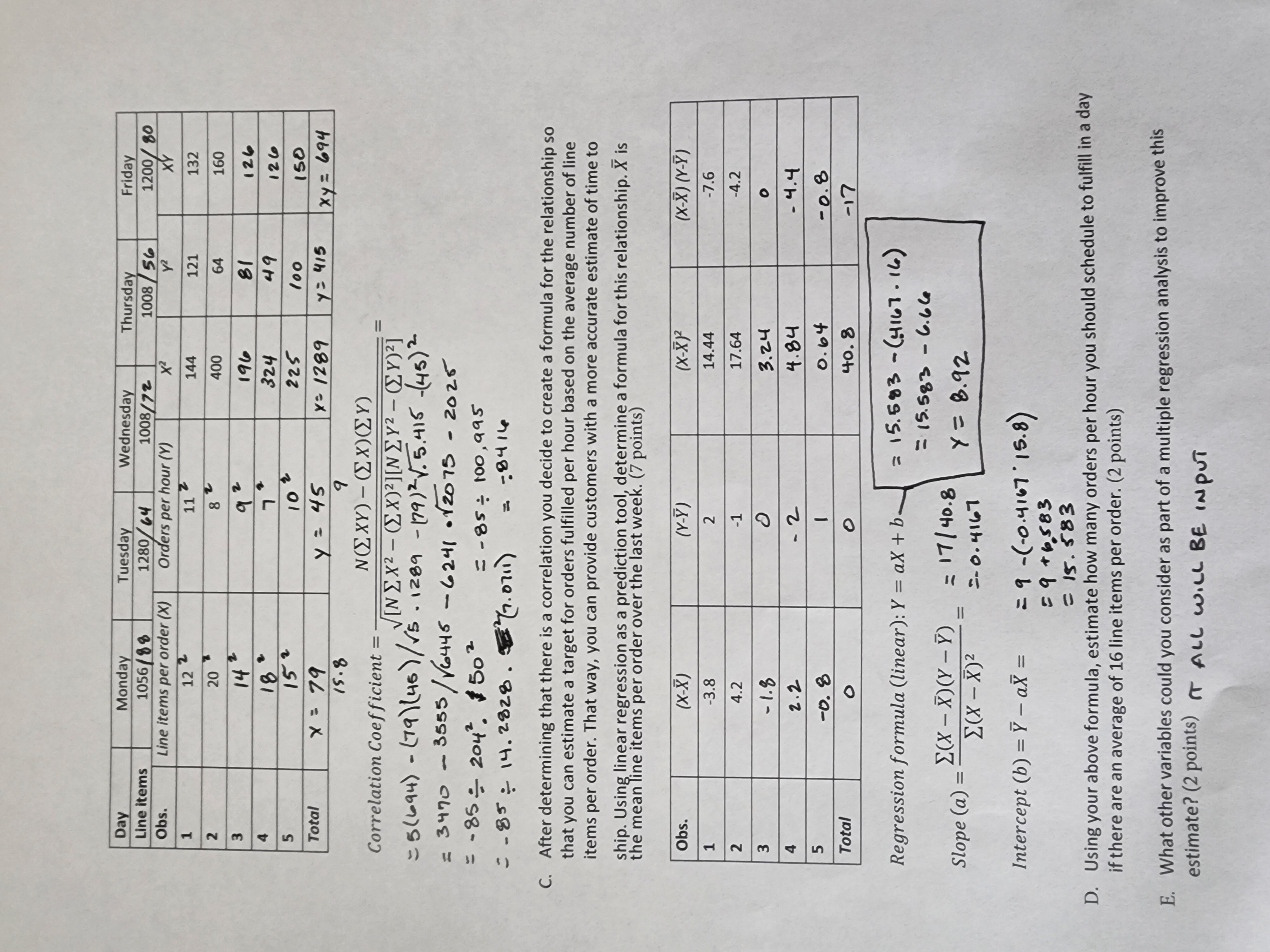 work but need to put each problem in the excel worksheet. Can