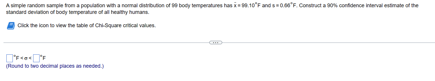  A simple random sample from a population with a normal distribution