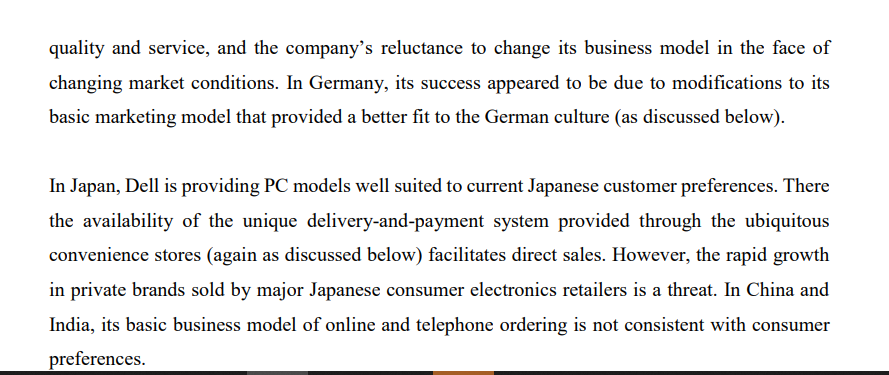 attached in images Introduction Dell, Inc. was the world's market leader in