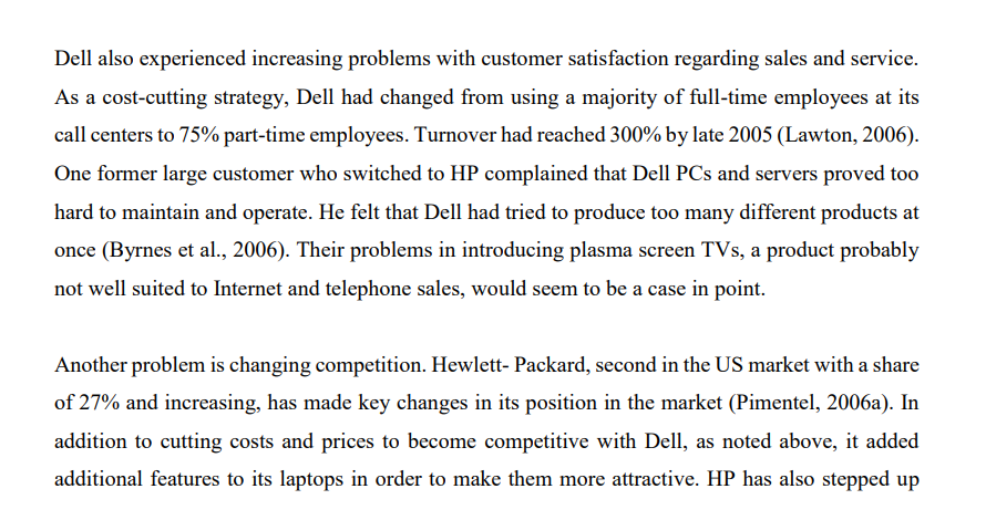 in the United States. In 2007, the company had a continuing slide