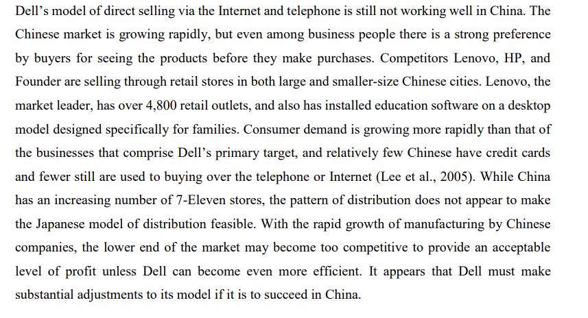 States. The company has since begun selling through selected stores in a