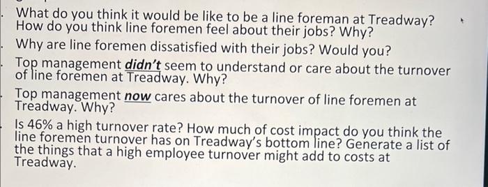 Treadway Tire Case What do you think it would be like to