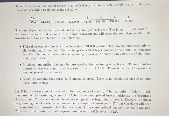 can you help me find the objective function please? To settle a