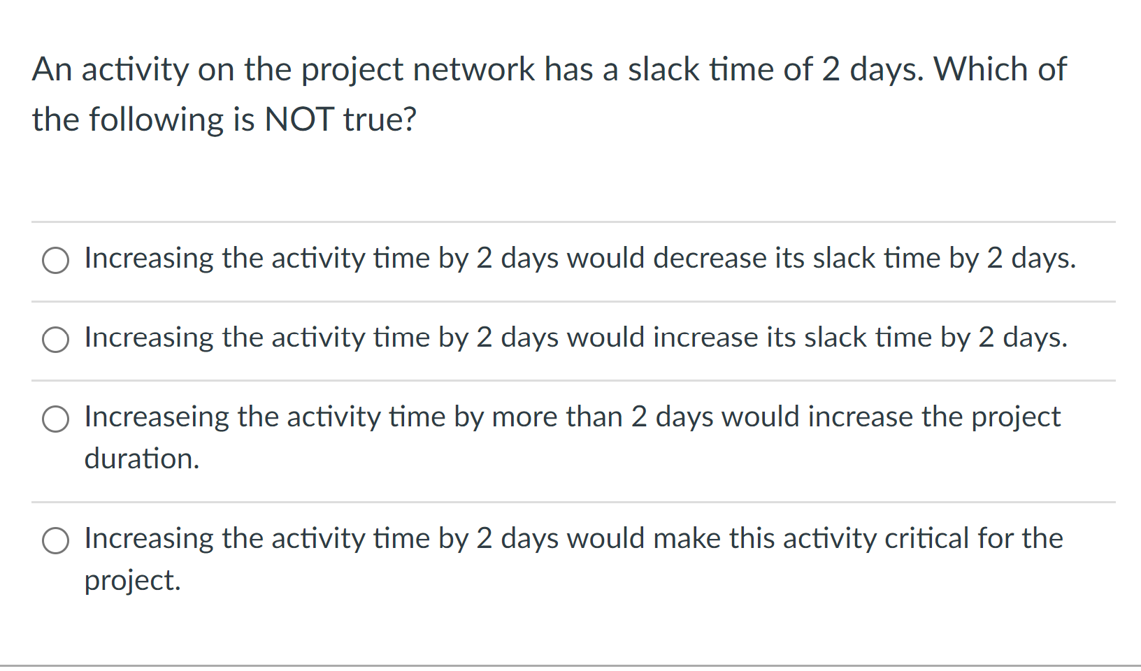 and project duration for the process is: A-C-D-F and 13 A-B-D-F and