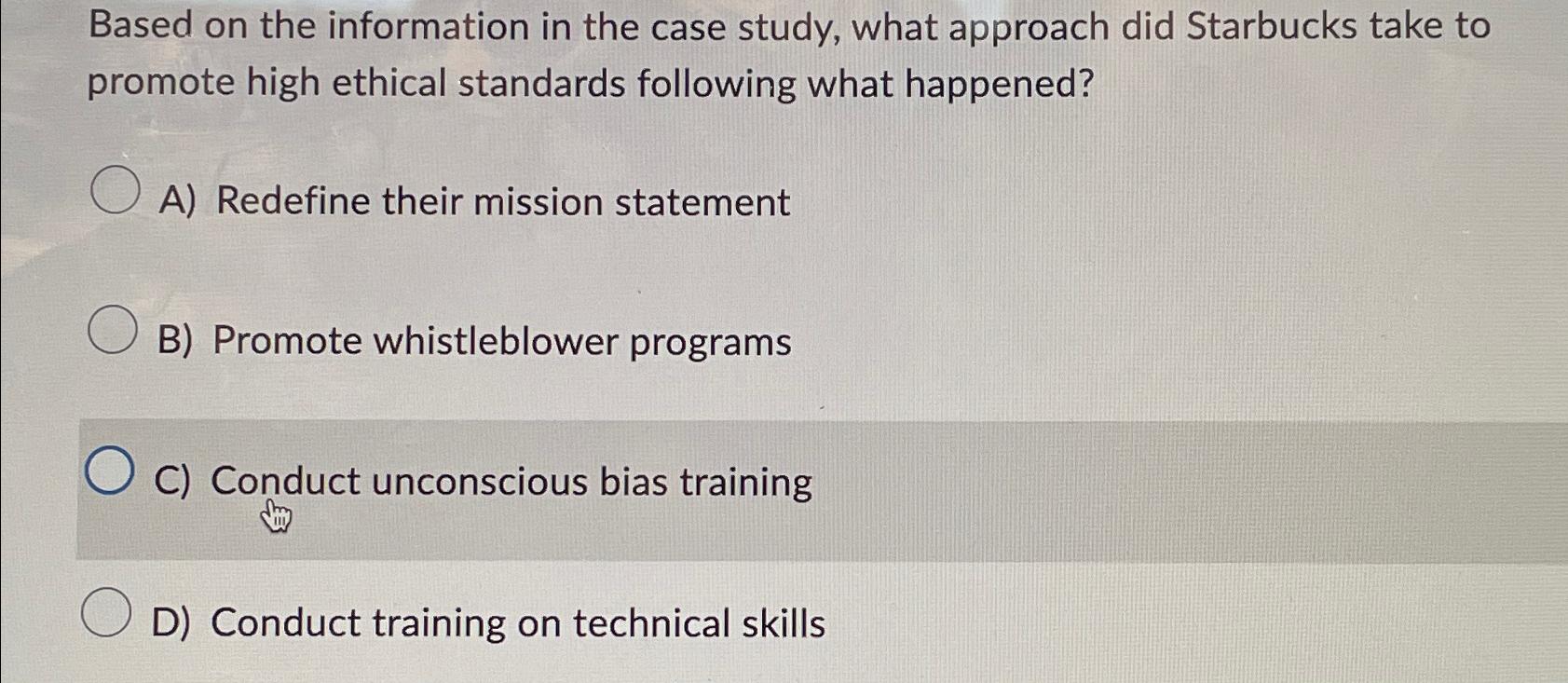  Based on the information in the case study, what approach did