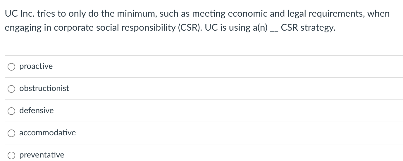 ] UC Inc. tries to only do the minimum, such as meeting
