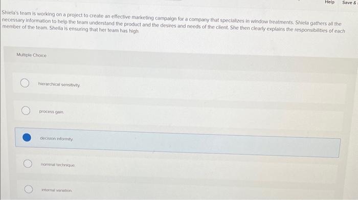 please help Shlela's team is working on a project to create an