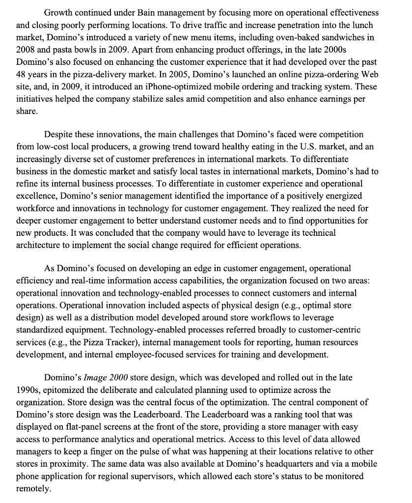 Pizza used for organizational learning and talent development. 2. Over the years