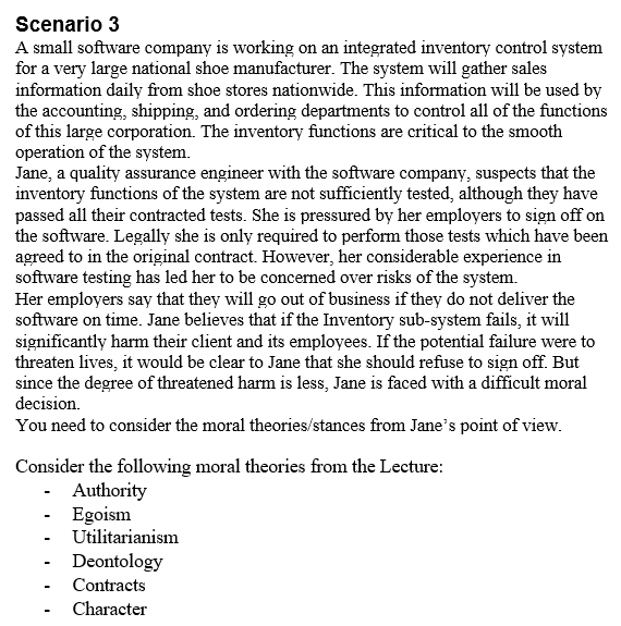  A small software company is working on an integrated inventory control