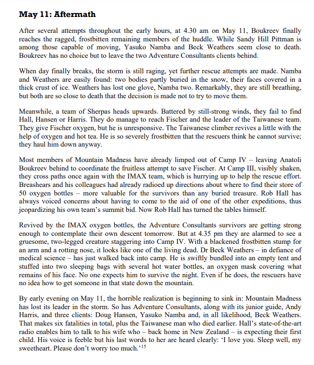 of the Khumbu Glacier in Nepal. While you are picking your way