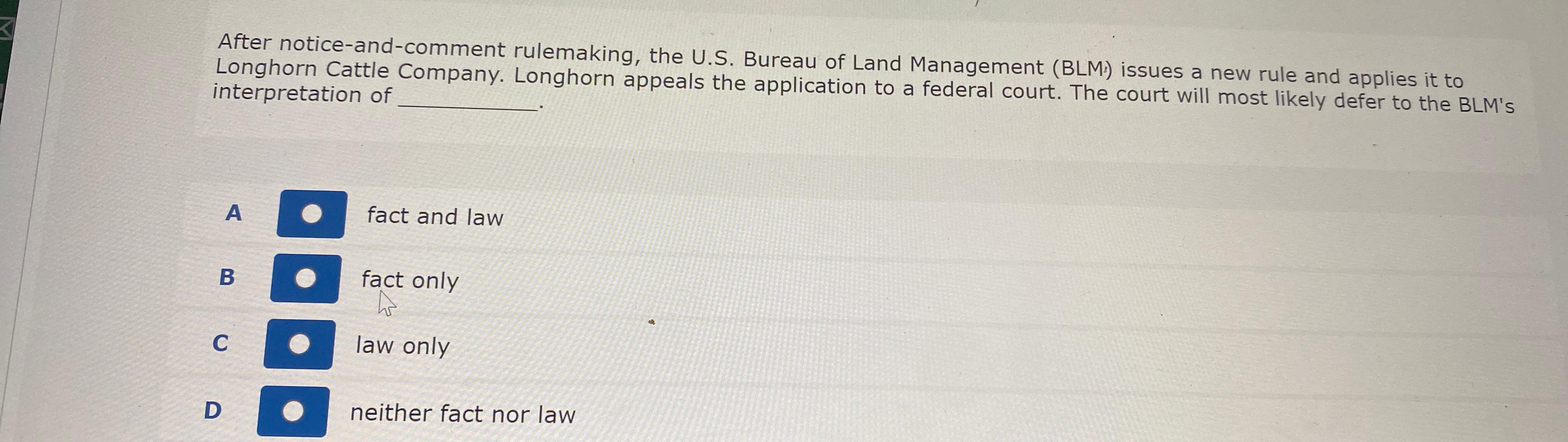  After notice-and-comment rulemaking, the U.S. Bureau of Land Management (BLM:) issues