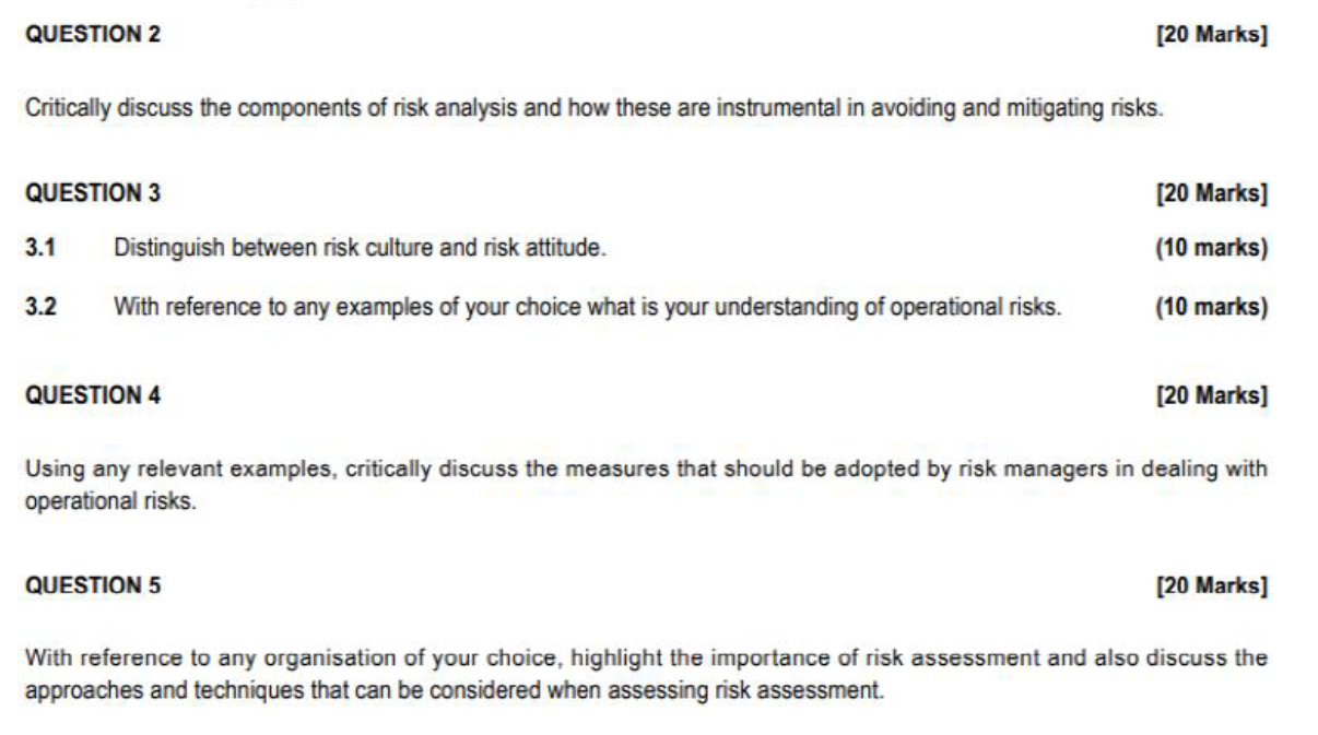 This case discusses how risk assessment has become vital when adapting to