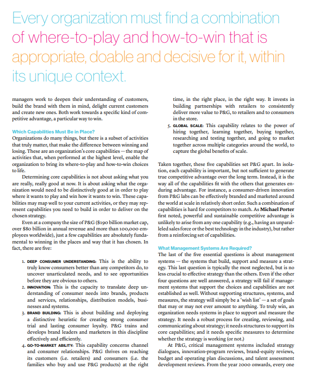 Limit = 500 words). The Five Essential Questions at the Heart of