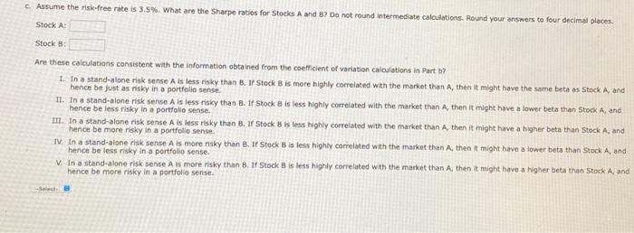 following probability distributions of expected future returns: a. Calculate the expected rate