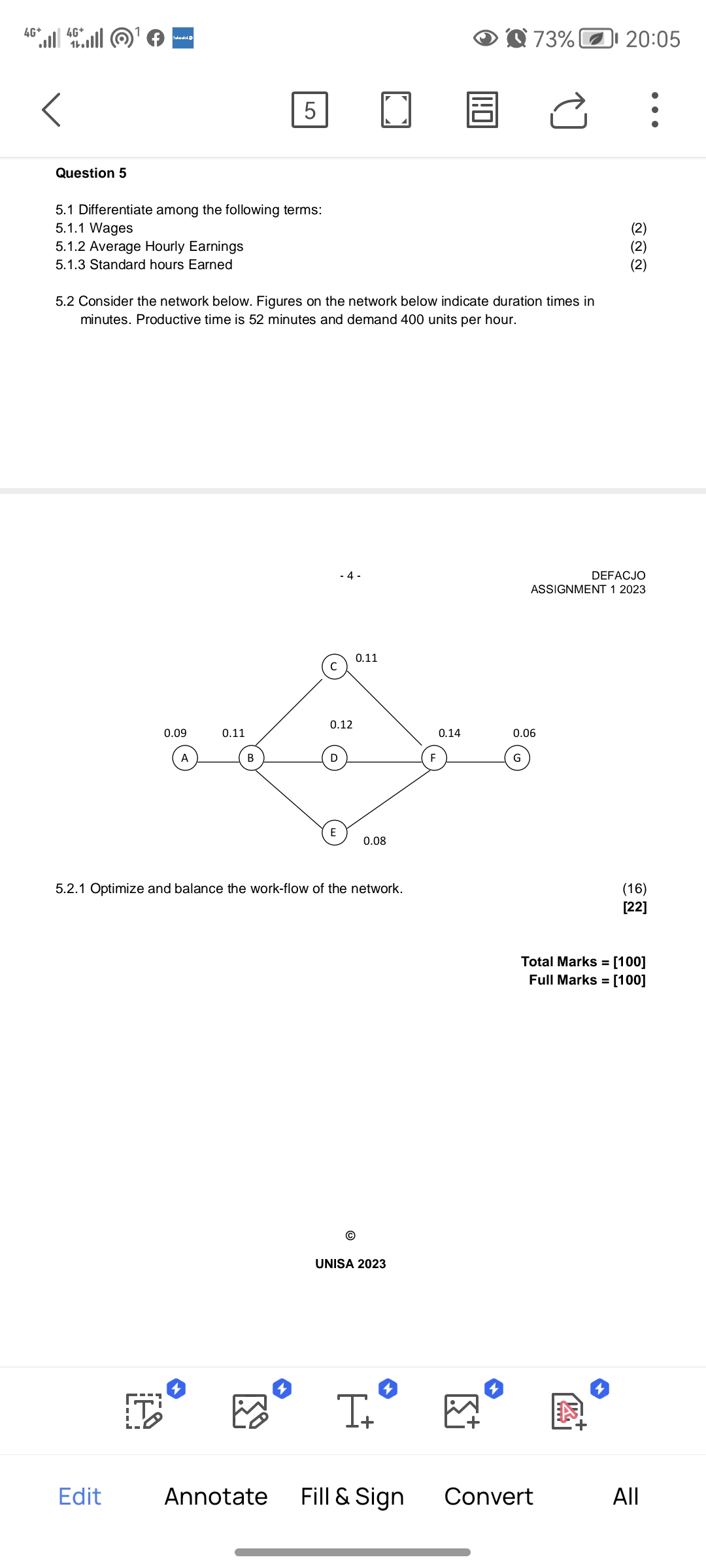 consider the network below .Figures on the network below indicate duration times