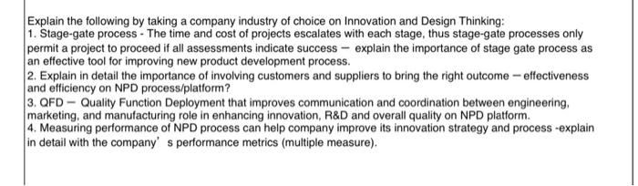  Each response need to be supported by factual data (figures, tables,