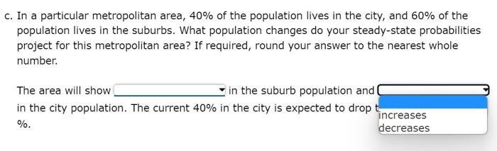 to the suburbs during a one-year period, while 4% of individuals living