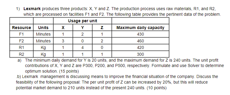 please help answer linear programming (might be bilinear?) - with step by