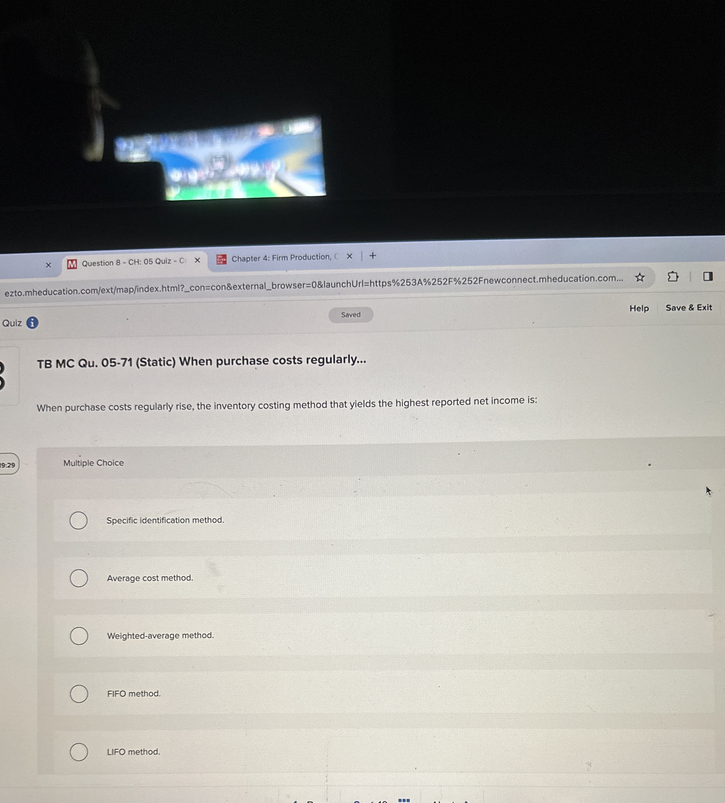  TB MC Qu.05-71(Static) When purchase costs regularly... When purchase costs regularly
