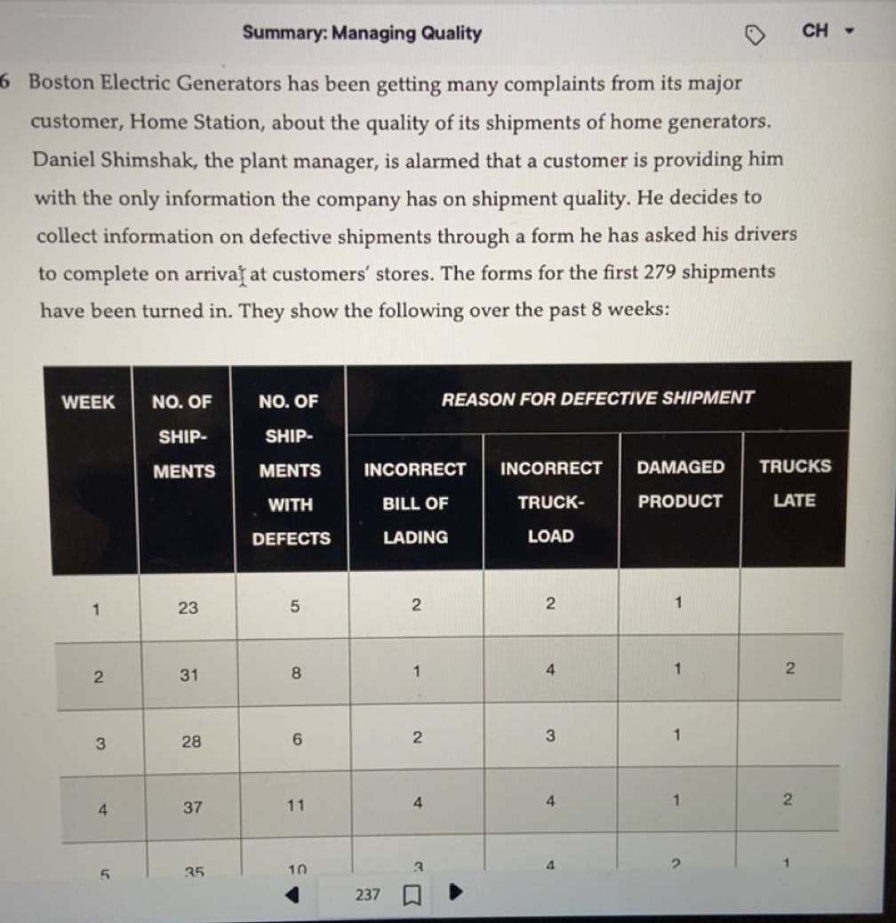 Boston Electric Generators has been getting many complaints from its major