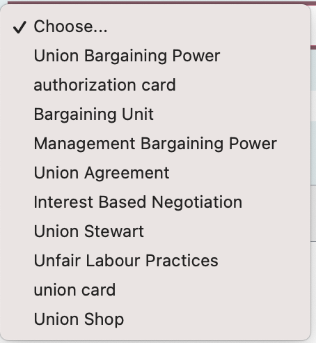 Relations consist of a lot of different terms. Please link the terms