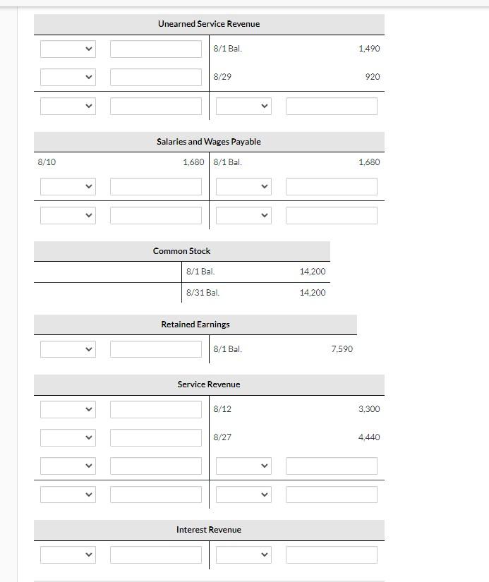 in payment of account. 10 Paid $3,680 for salaries due employees, of