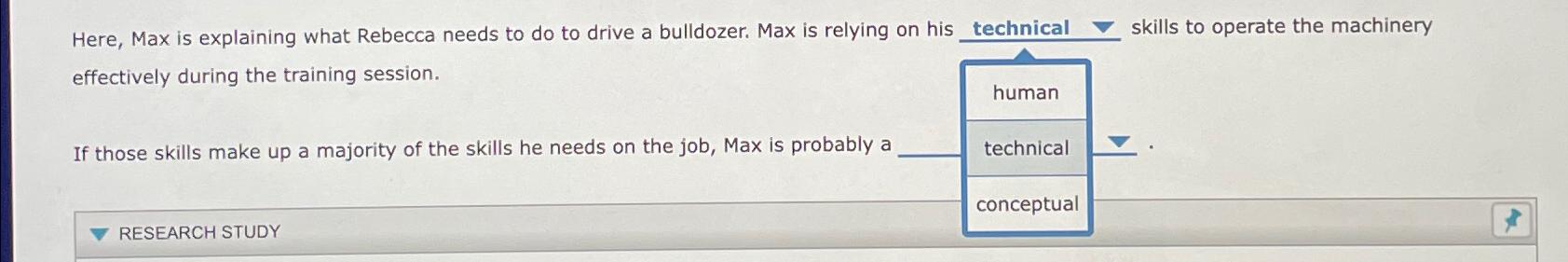  Here, Max is explaining what Rebecca needs to do to drive