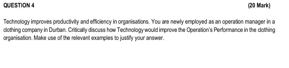 Please help with question, give examples and elaborate to your answers