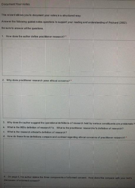  Document Your notes This wizard alows you to document your notes