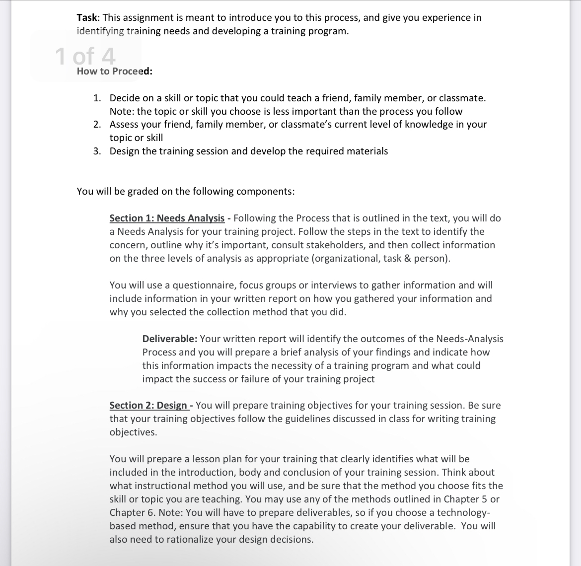 plan, and rationale for your decisions. Section 3: Development - You will
