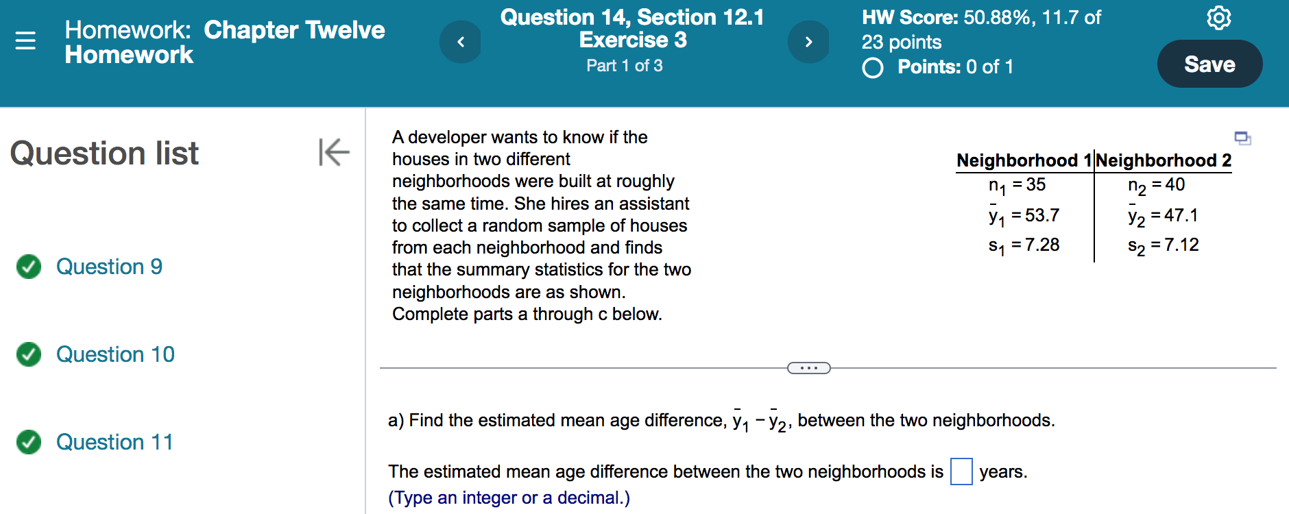 2 23 points 0 Points: 0 of1 Homework: Chapter Twelve Homework Pan