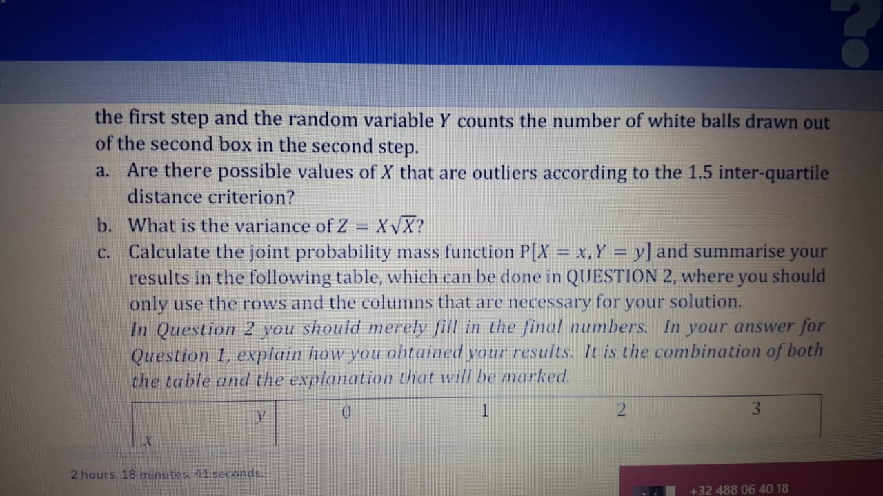 Please solve full question ASAP the first step and the random variable