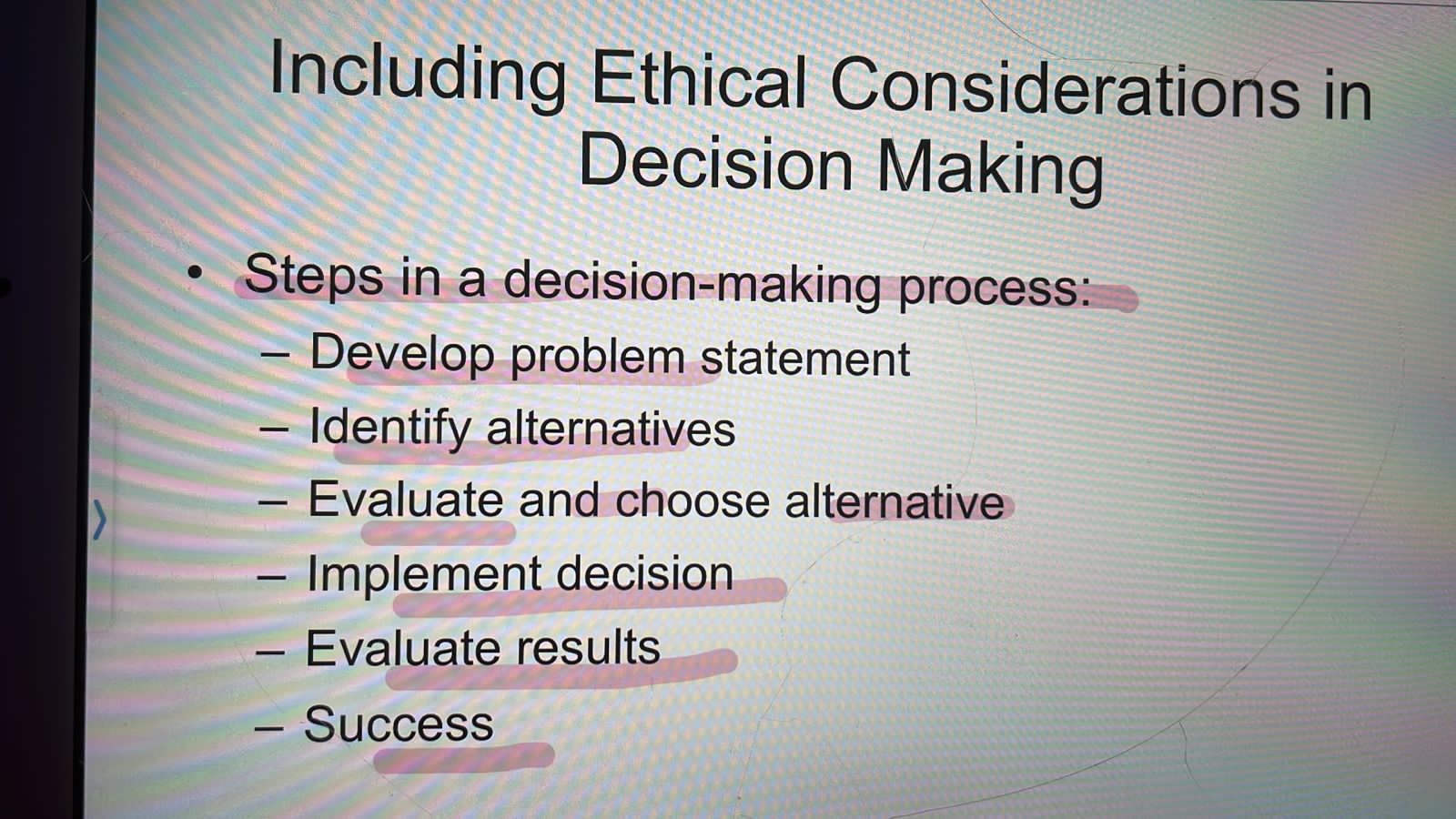 Use the five-step decision-making process discussed in the chapter #1 to analyze