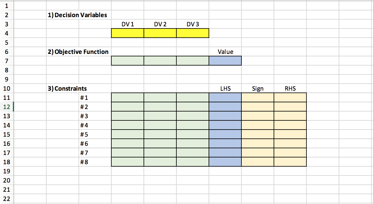 in Excel to come to the answer. The format above is the
